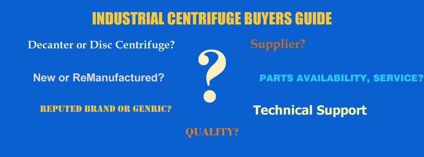 Industrial Centrifuge Buyers Guide