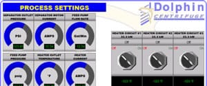 Disc Centrifuge Controls